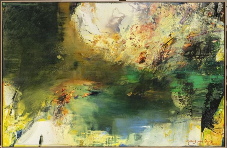 firenze wang yancheng 2020 olio su tela cm 210x320 1 Per i 550 anni dalla nascita di Michelangelo, Wang Yancheng è ospite a Firenze 