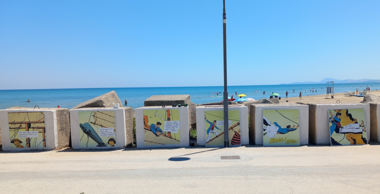 I fumetti di Hugo Pratt trasformano il lungomare di Senigallia
