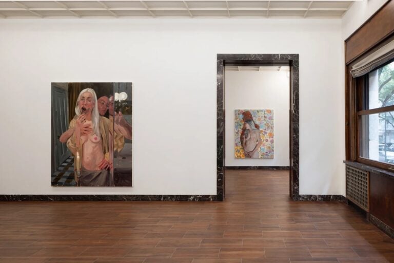 Jenna Gribbon, Rainbows in shadows, installation view at MASSIMODECARLO, Milano, 2025. Courtesy of the artist and MASSIMODECARLO.