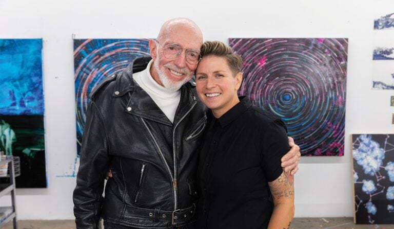 Kip Thorne and Lia Halloran credit Chapman University