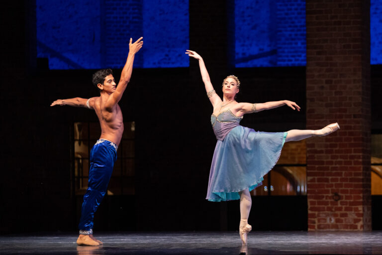 Le Corsaire - Meaghan Grace Hinkis and Denilson Almeida - Rocchetta Grand Jeté, photo by Graham Spicer 2025