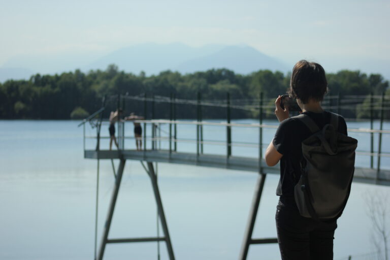 Le riprese sul Lago di Camazzole