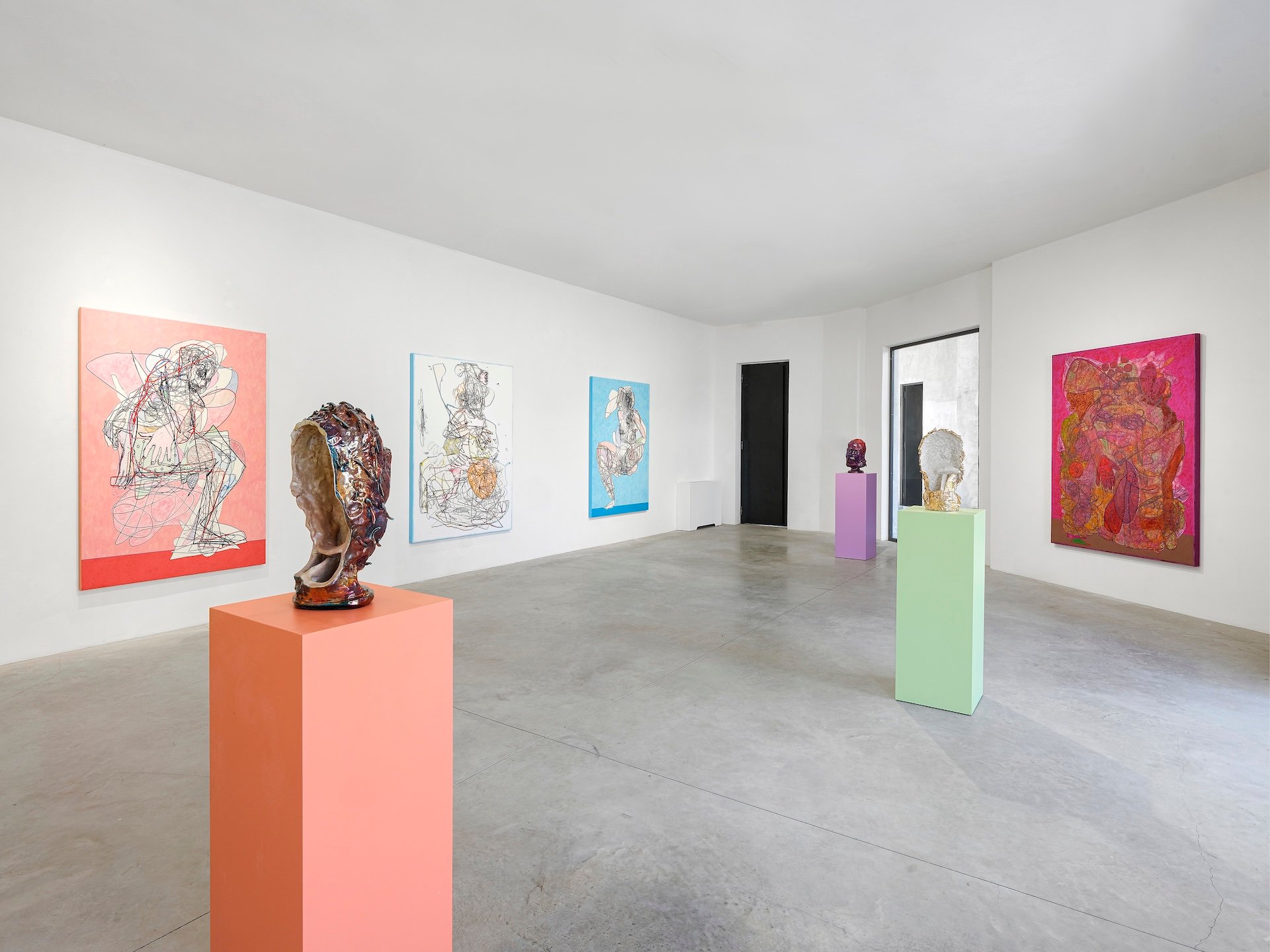 Luigi Carboni, Ridisegnare la vita scavalcando le parole, installation view at Scaramouche Gallery, Milano, 2025. Courtesy Scaramouche