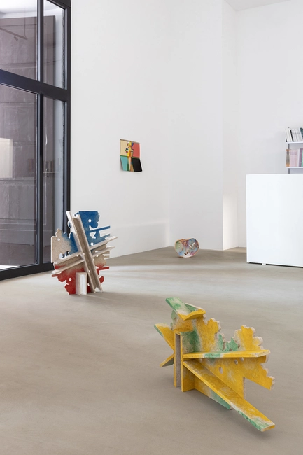 Mathieu Meijers, Andrea Sala, Above Touch, installation view at Federica Schiavo, Roma, 2025. Photo Giulia Pietroletti