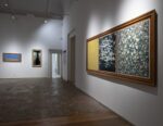 Pinakothek'a, Palazzo Sant'Elia, Palermo. Veduta dell'allestimento - A dx un'opera di Franco Sarnari