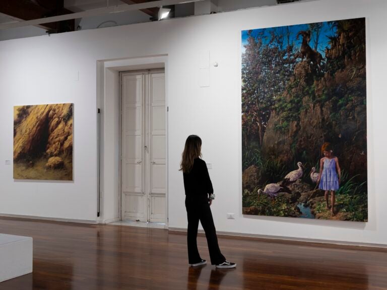 Pinakothek'a, Palazzo Sant'Elia, Palermo. Veduta dell'allestimento - Opere di Francesco De Grandi
