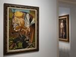 Pinakothek'a, Palazzo Sant'Elia, Palermo. Veduta dell'allestimento - Un'opera di Giuseppe Migneco