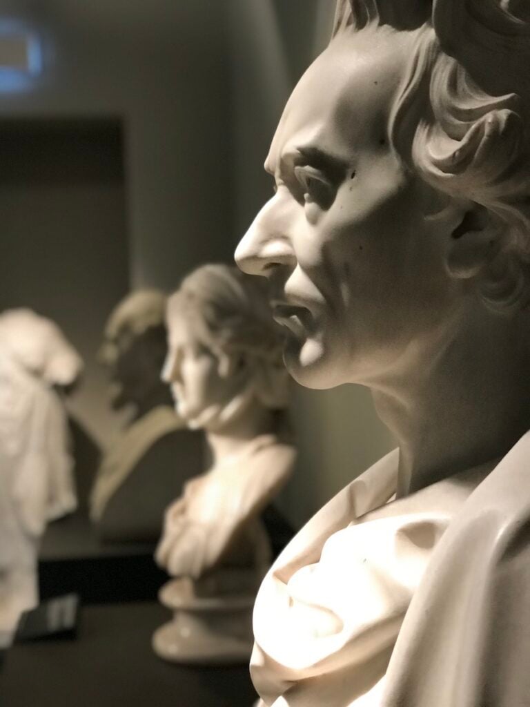 Polonia. Varsavia. Parco Lazienki. La collezione di statue nella Nuova Orangerie ® Photo Dario Bragaglia