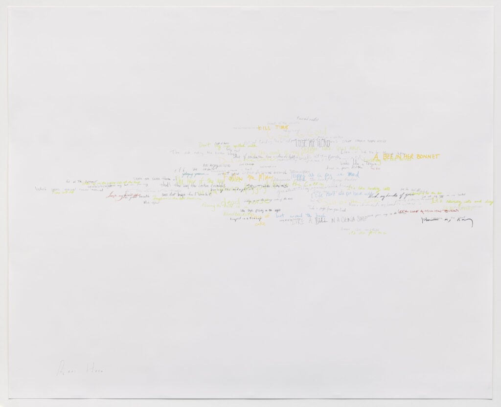 Roni Horn, Wits’ End Mash (lose my head), 2019. Photo Ron Amstutz, Courtesy Galleria Raffaella Cortese Milan - Albisola