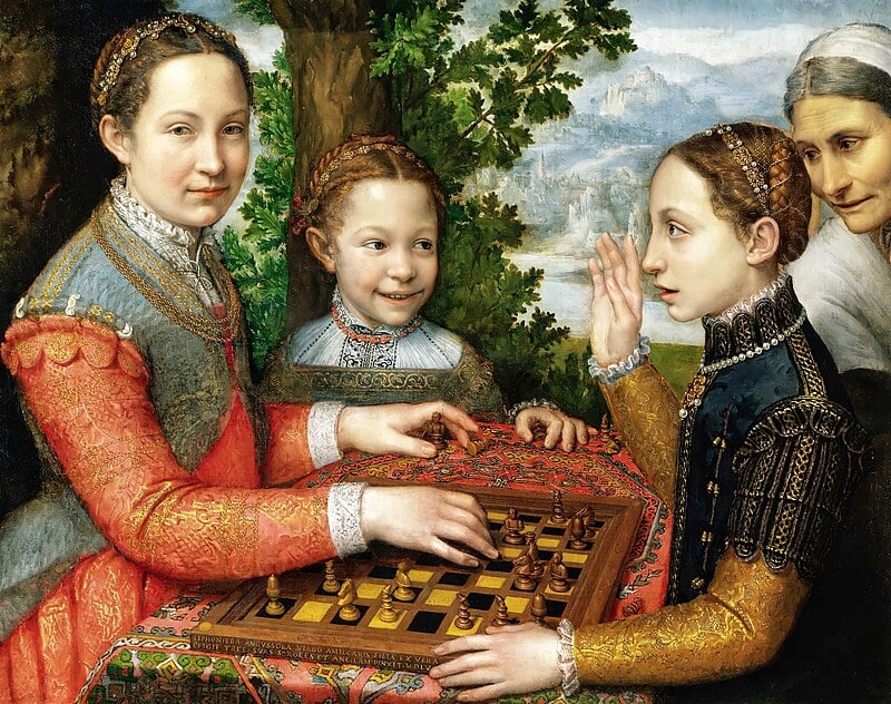 Sofonisba Anguissola, Partita a scacchi, 1555. Museo Nazionale, Poznań
