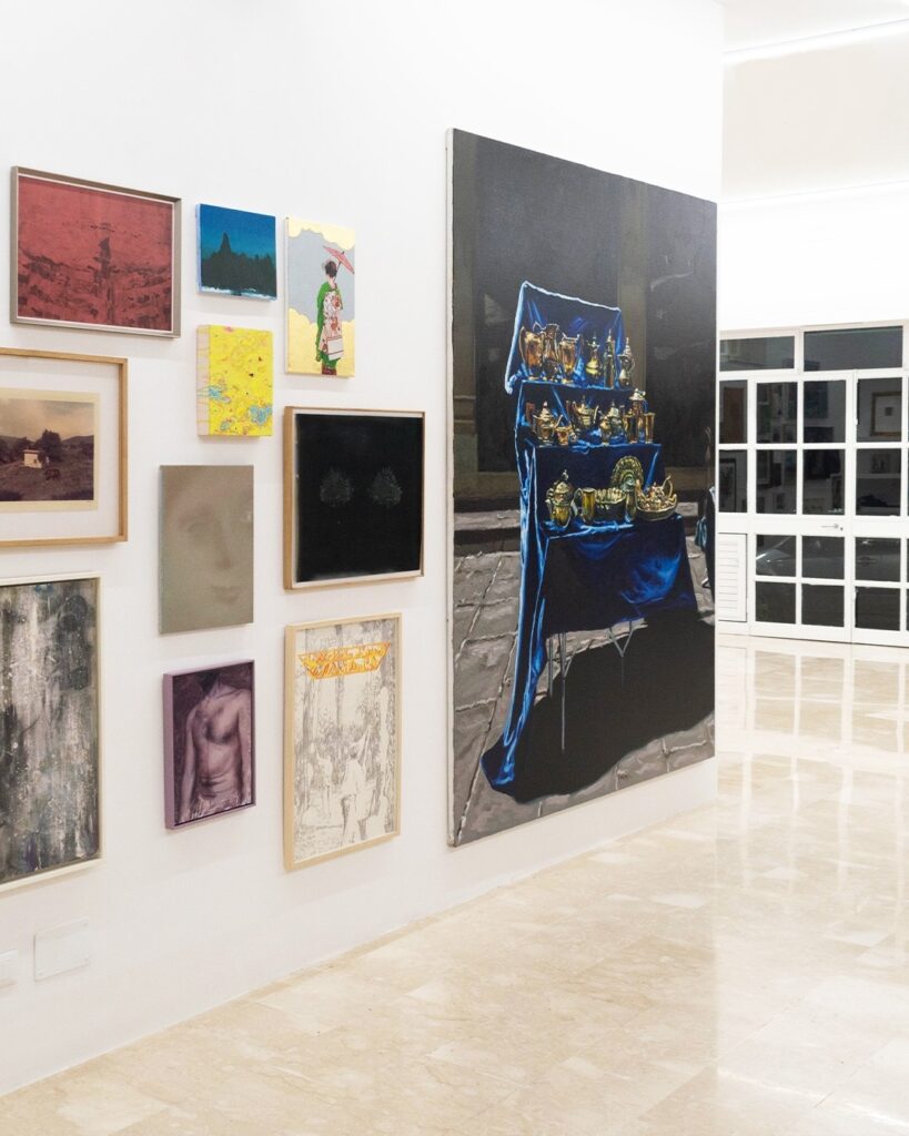 Uno scorcio dello spazio espositivo Pinakothek'a di Eelenkart, a Palermo