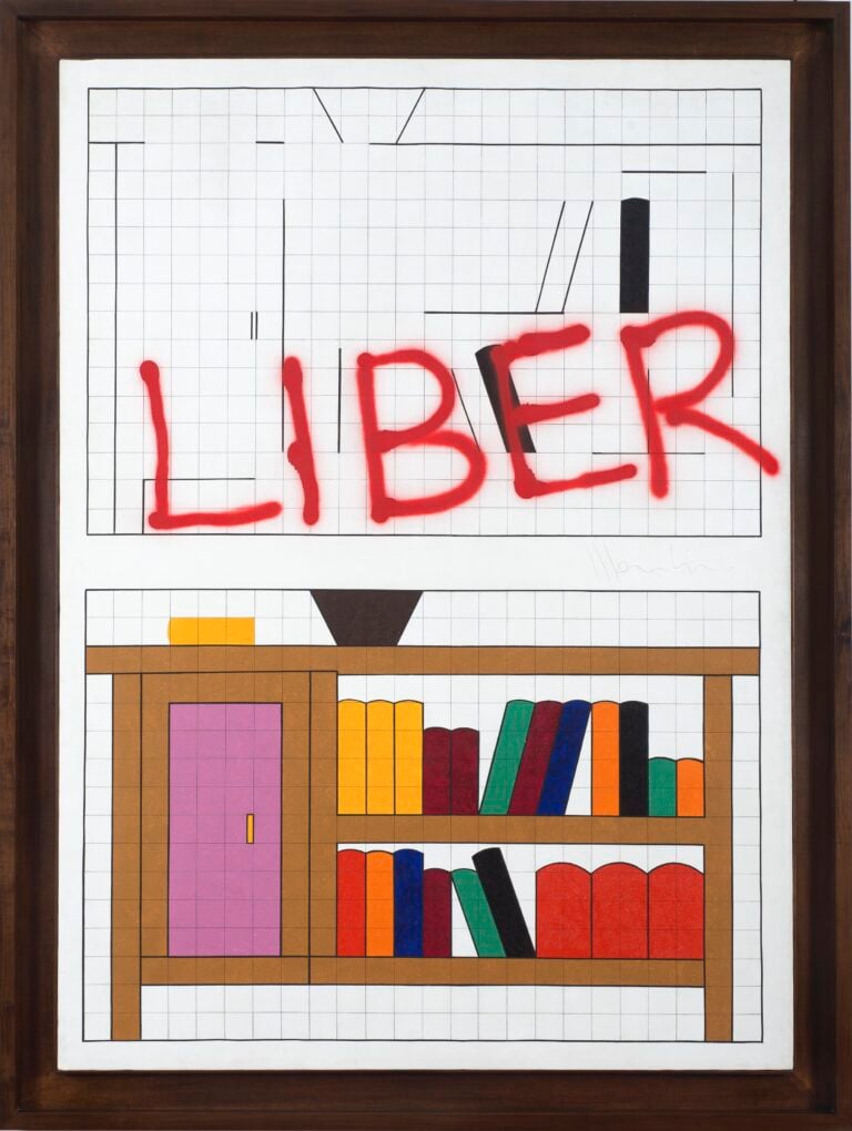 GALLERIA UMBERTO BENAPPI, Aldo Mondino, Liber, 1966, Olio su tela, cm 180 x 130