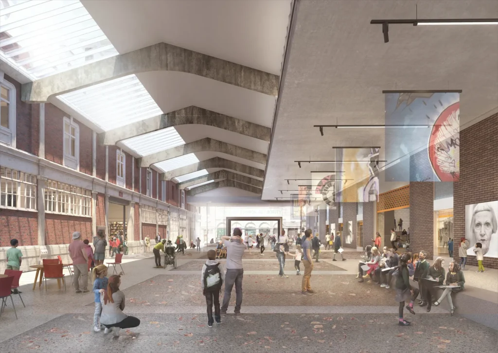 Il London Museum allo Smithfield Market. Render
