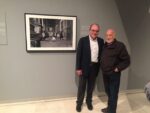 Gianni Berengo Gardin con Carlo Verdone alla mostra Vera fotografia, a cura di Alessandra Mammì e Alessandra Mauro, al Palazzo delle Esposizioni di Roma, Ph Roberto Koch