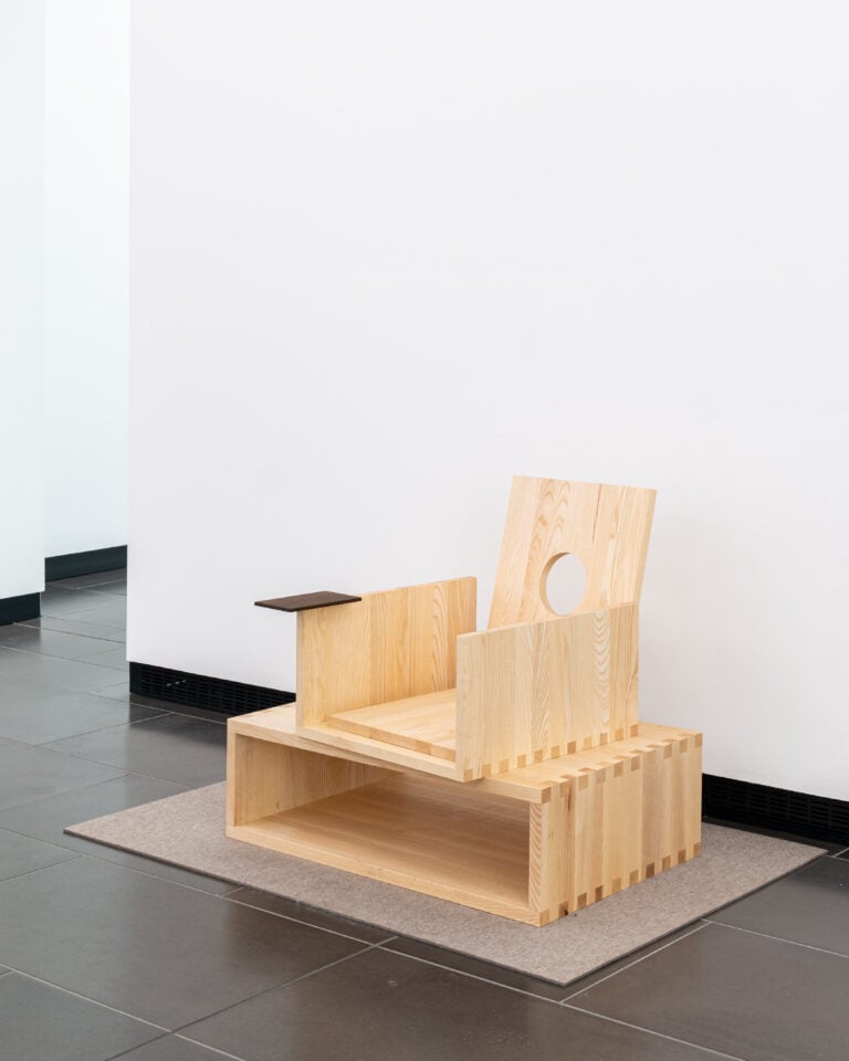 Installation Images of Rolf Sachs Be-rühren, at Kunsthalle Schweinfurt. Room 4 - Modular Furniture. Photography by Luisa Porta