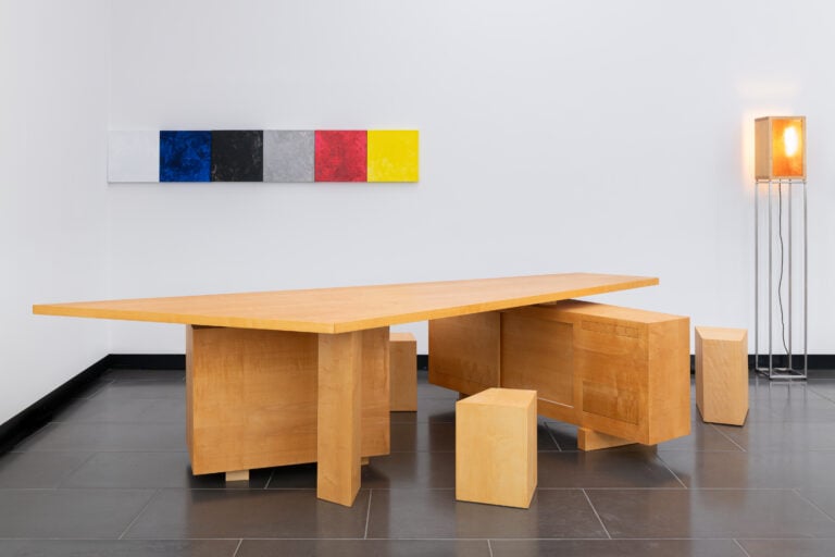 Installation Images of Rolf Sachs Be-rühren, at Kunsthalle Schweinfurt. Room 4 - Modular Furniture. Photography by Luisa Porta