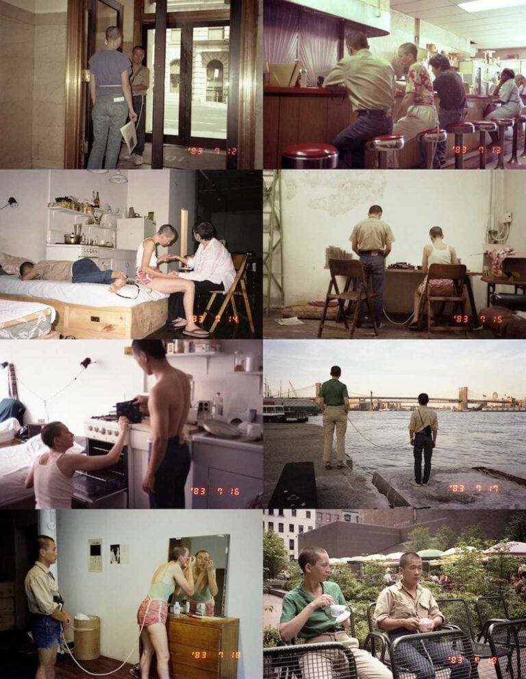 Linda Montano and Tehching Hsieh during ArtLife