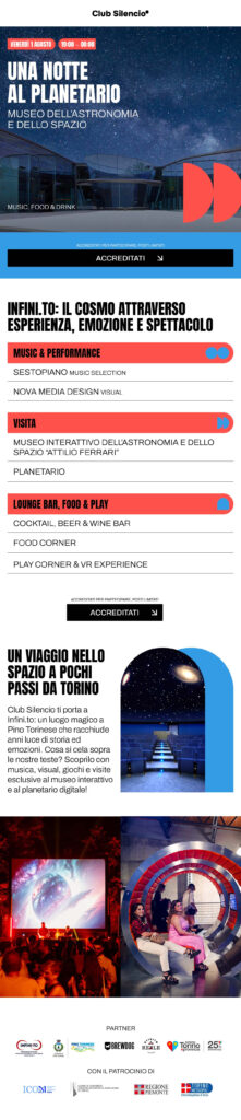 Club Silencio – Una Notte al Planetario