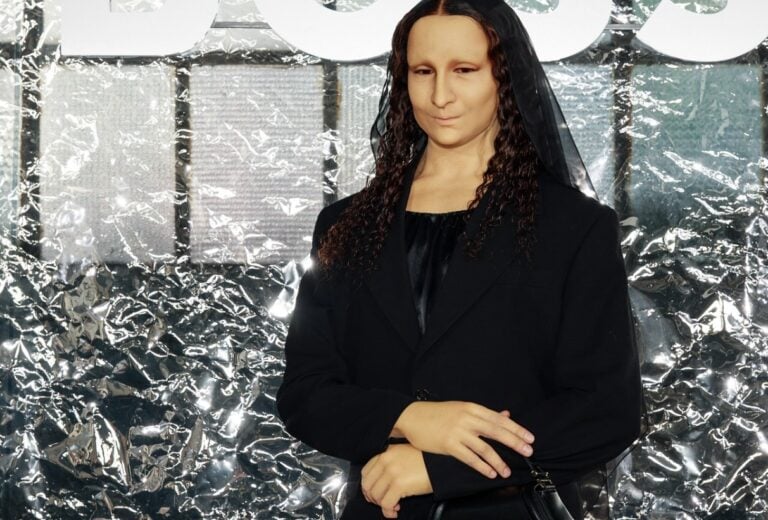 La Monna Lisa di Leonardo Da Vinci fa capolino alle sfilate milanesi