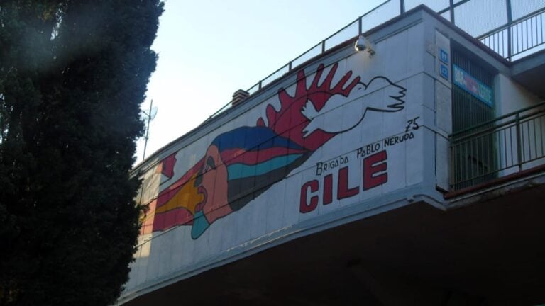 I murales della Brigata Pablo Neruda allo stadio Liberati di Terni