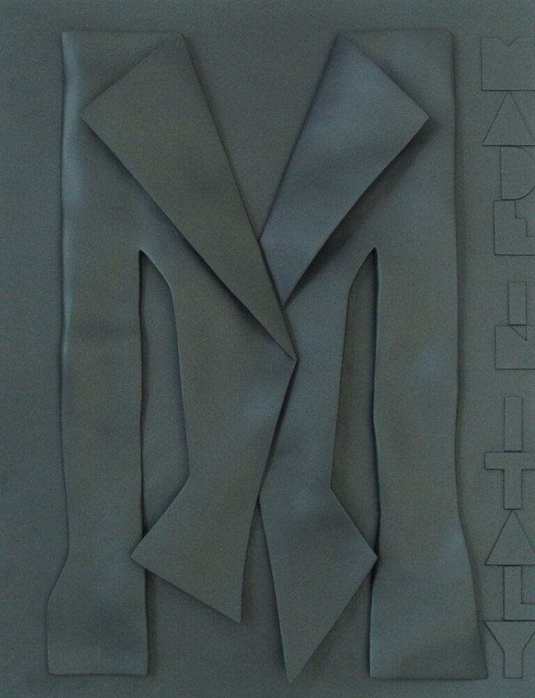 Un’opera di Flavio Lucchini ispirata al lavoro di Giorgio Armani, courtesy FLA FlavioLucchiniArtMuseum