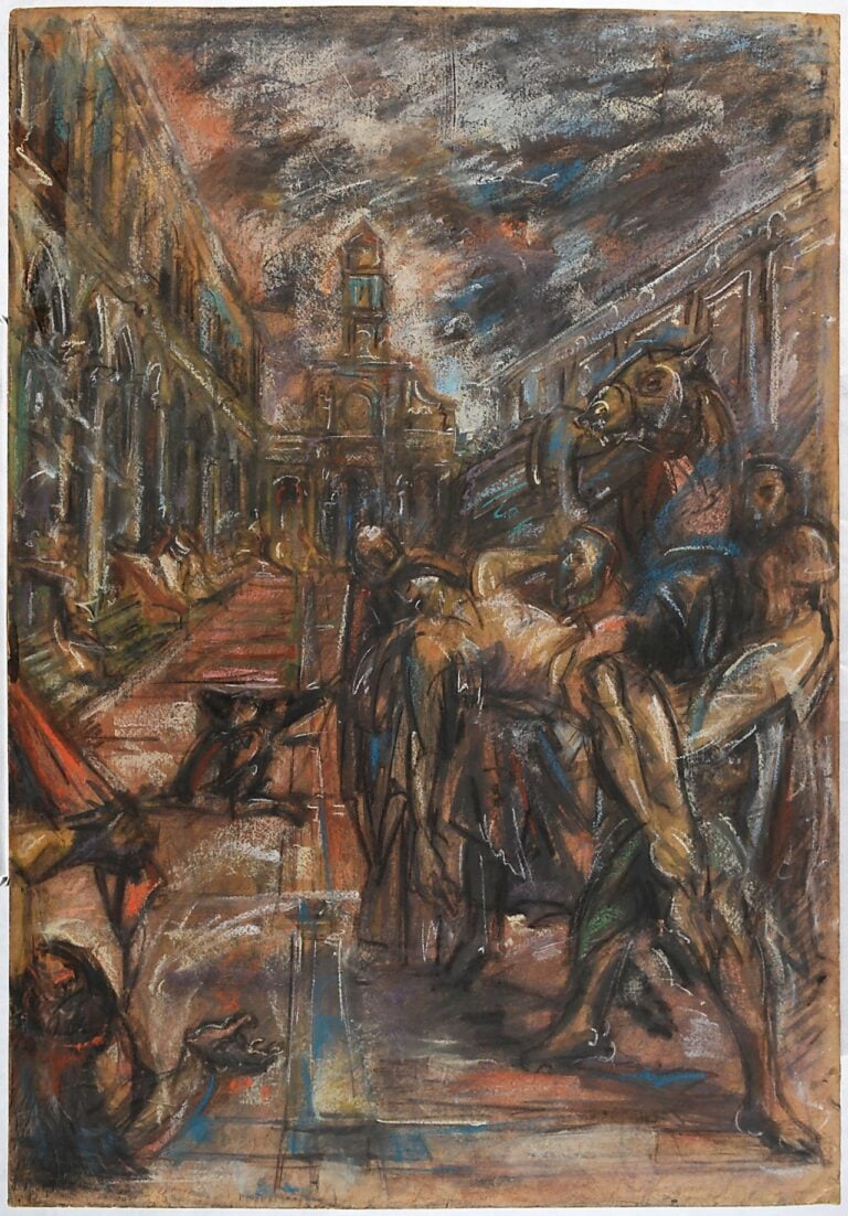 Emilio Vedova, Interpretazione dal trasporto di San Marco dal Tintoretto, 1936, Fondazione Emilio e Annabianca Vedova, Venezia, ph. Fabrizio Gazzarri
