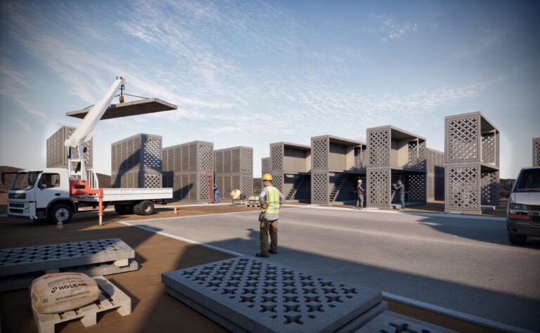ELEMENTAL & Holcim, initial concept, Basic Services Unit. Venezia, Giardini della Marinaressa. Foto © Celestia Studio