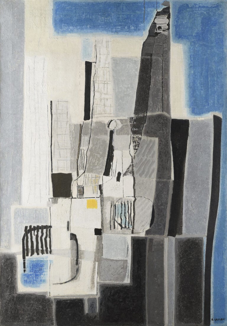 Bice Lazzari, Architettura I, 1955, olio su tela, 150x105 cm