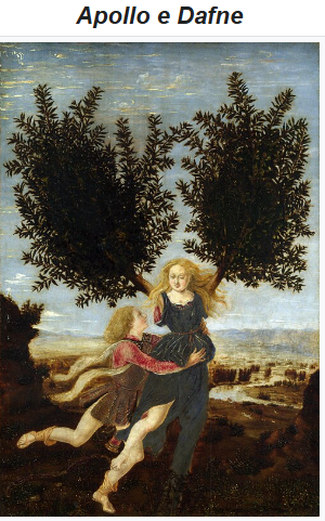 Antonio del Pollaiolo, Apollo e Dafne. National Gallery, Londra