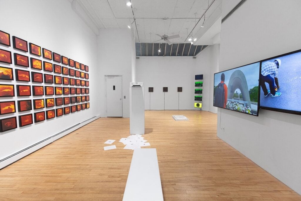 4 view of take it home for shall not repeat the error manhattan project an apexart nyc open callwinning exhibition curated by souya handa 1200x800 1 Lavorare nell’arte: opportunità da Big Bench, ParCO, VIR Viafarini-in-residence, Fondazione Artea, Apexart