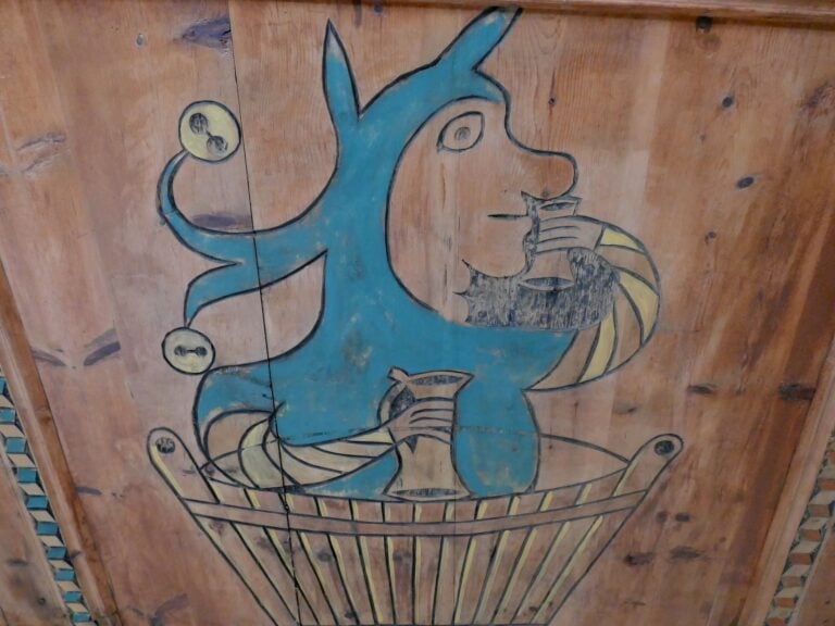 Chiesa di San Nicolò, Burgusio, dettaglio del soffitto