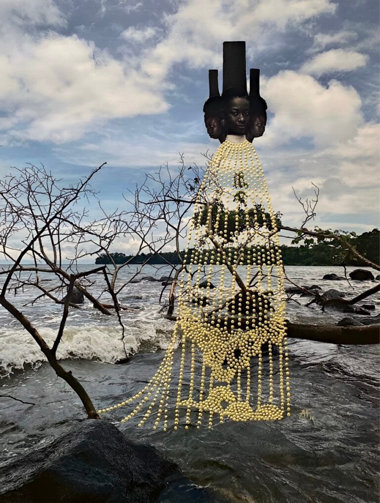 Arnold Tagne Fokam, the rise of Jobalè, 2025. From the series les Réenchanteresses. Courtesy of the artist and AAF