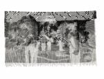 Ayobami Ogungbe, For The Love of God, 2025. Woven photographic print on canvas, 152.4 × 91.4 cm. Courtesy of the artist and AAF