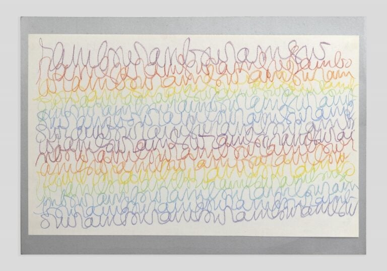 Betty Danon, Rainbowland, 1982, Pastello colorato su carta. Courtesy Archivio Betty Danon