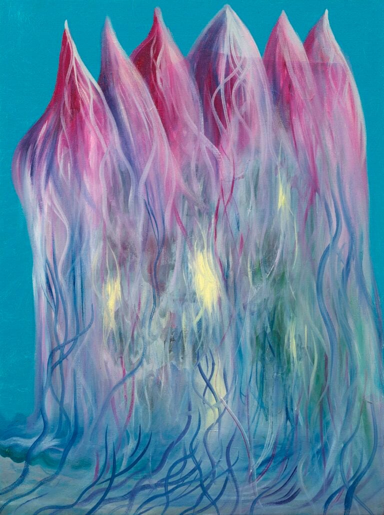 Bruno Marrapodi, Carissimo, ci aggiorniamo, 2025, olio su tela, 40 x 30 cm