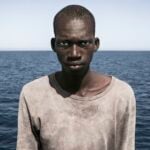 César Dezfuli, Amadou S. 2016. From the series Passengers, 2016. To be displayed as diptych