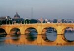 Christo and Jeanne-Claude, The Pont Neuf Wrapped, Paris, 1975-85, Photo Wolfgang Volz © 1985 Christo and Jeanne-Claude Foundation