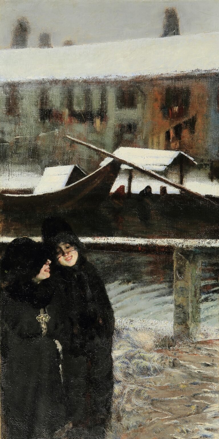 Giovanni Segantini, Nevicata sul Naviglio