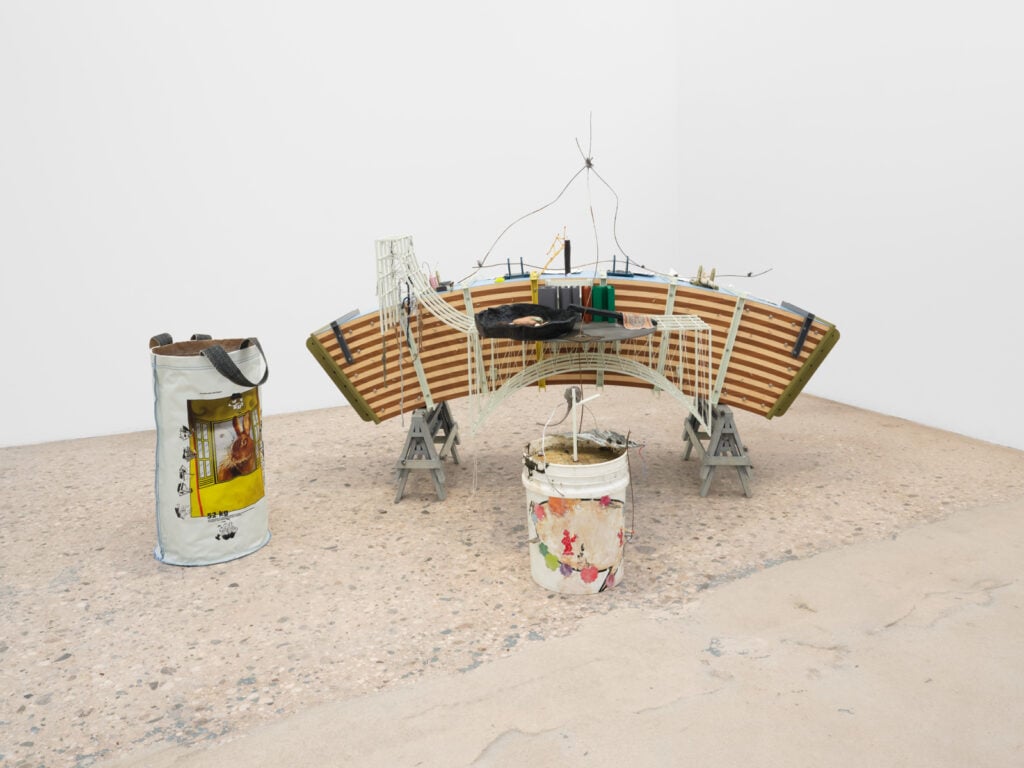 Helen Marten, There will be flowers in the end (anxiety bones). Photo Eva Herzog