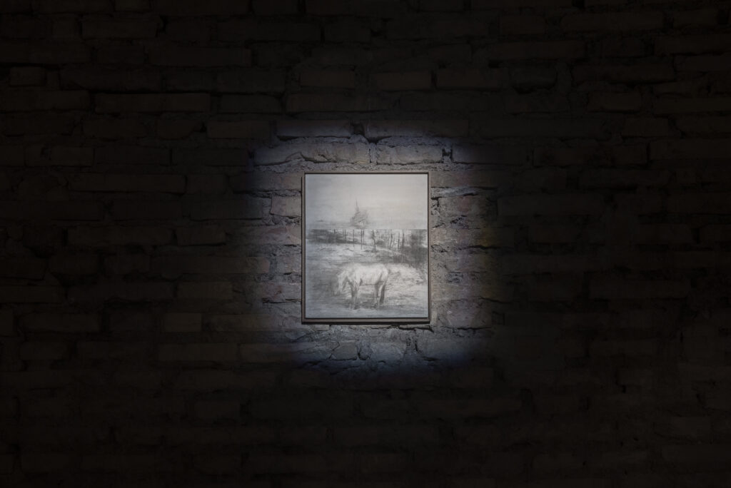 The Horse Dreams the Ship (drawing), 2024. Ph: Eleonora Cerri