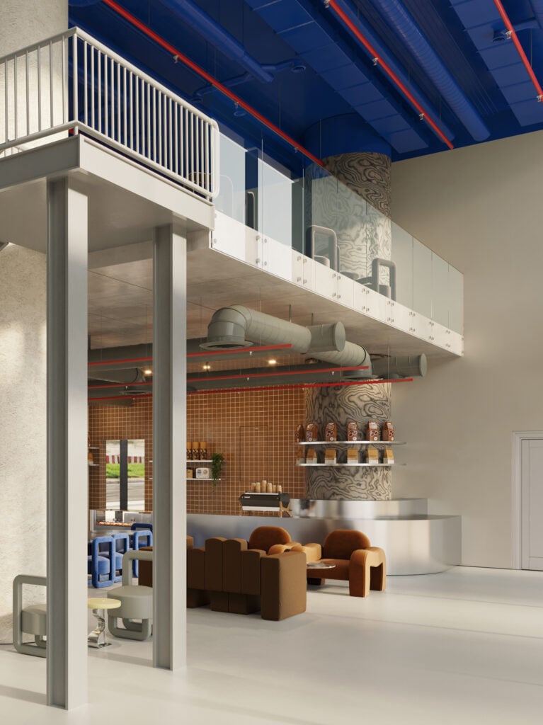 isola spacerender preview cafe area cisola design group Da Milano a Dubai. I designer milanesi di Isola Design Group aprono uno spazio nel Golfo