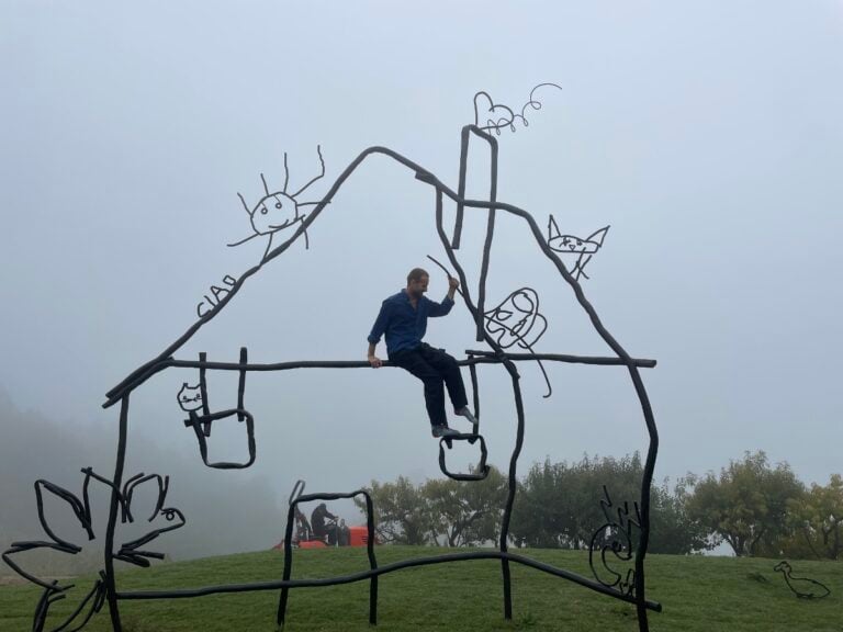 La scultura di Petrit Halilaj per il progetto Radis a Dogliani. Photo Claudia Giraud