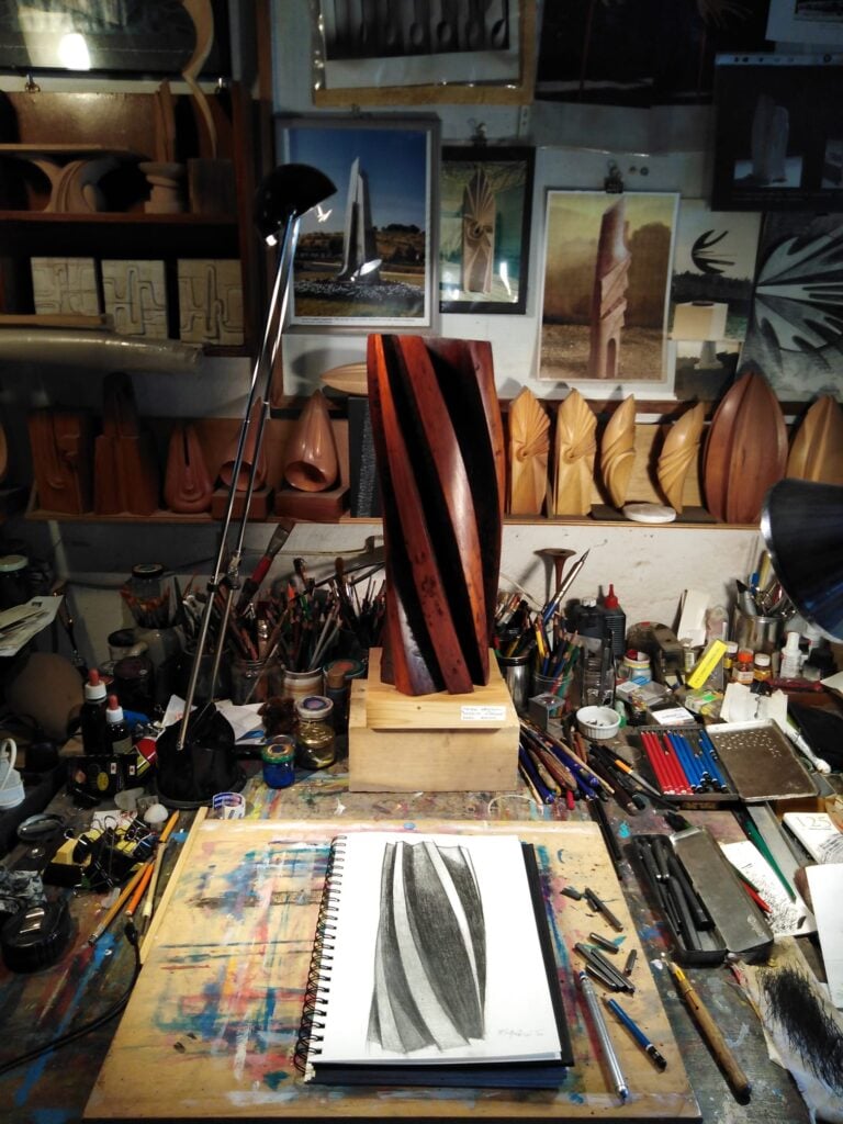 Lo studio di Piero Gensini alle Gualchiere di Remole