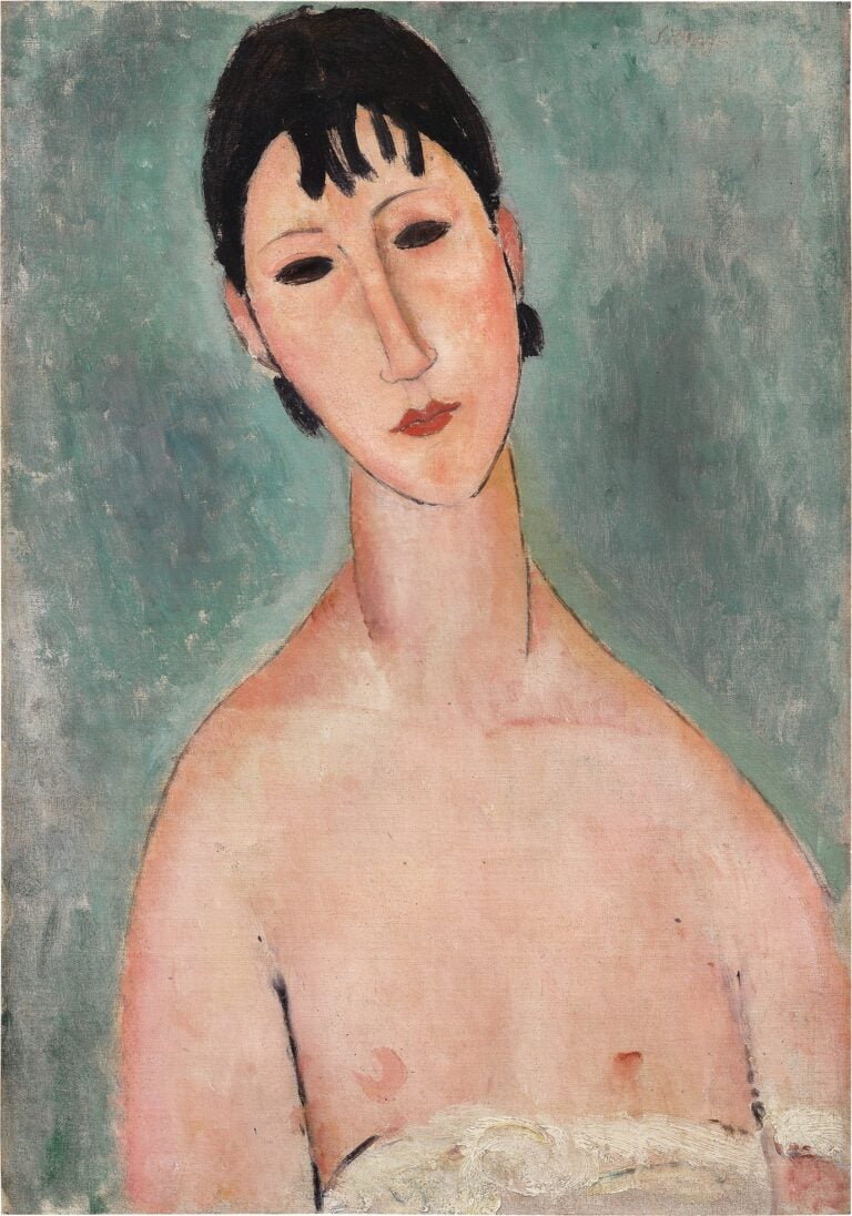 Amedeo Modigliani, Elvire en buste. Courtesy Sotheby's