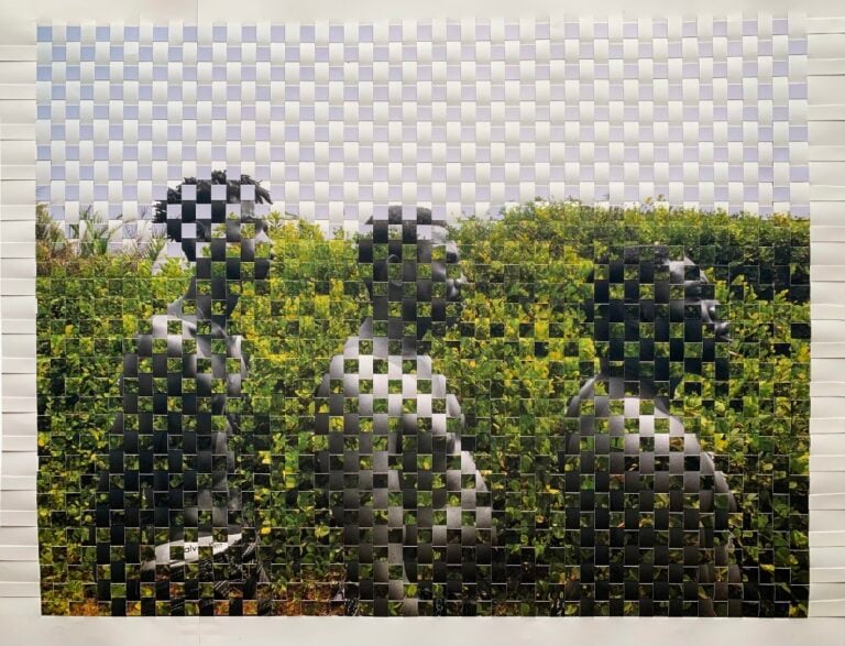 Ogungbe Ayobami, Brother's keeper, 2021. From Point of Return. 36 x 26 inches. Courtesy of the artist and AAF