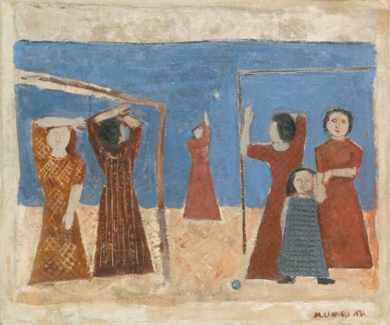 Palla a volo, 1931. Massimo Campigli alla Galleria d'Arte Maggiore a Parigi