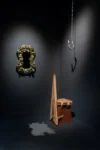 Natalia Triantafylli, Abyssal Mirror; Jirah, Ceremony Seat; Panorammma, Fisherman Hook. Fotografia: Piercarlo Quecchia, DSL Studio