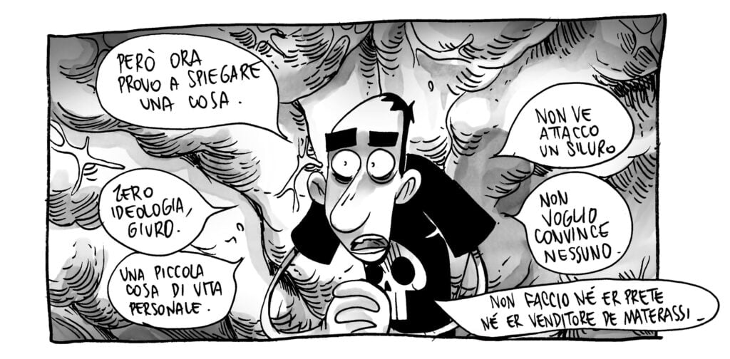 Una tavola tratta da "Nel nido dei serpenti", pubblicata da Bao Publishing