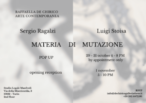 Sergio Ragalzi / Luigi Stoisa - Materia di Mutazione