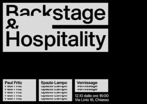 Paul Fritz - Backstage & Hospitality